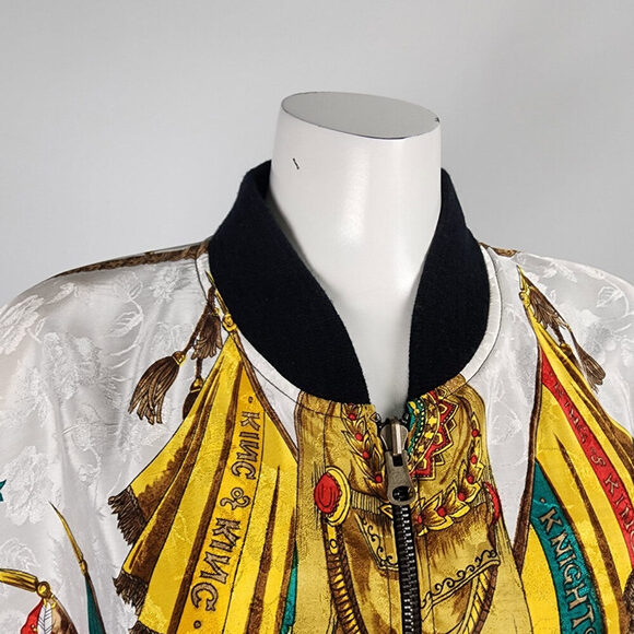 Vintage 80s Knights & Kings Zip Up Bomber Jacket Size L/XL - Picture 3 of 12